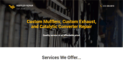 Desktop Screenshot of mufflerrepairsanjose.com