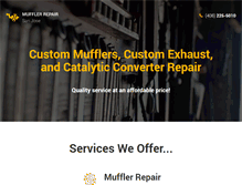 Tablet Screenshot of mufflerrepairsanjose.com